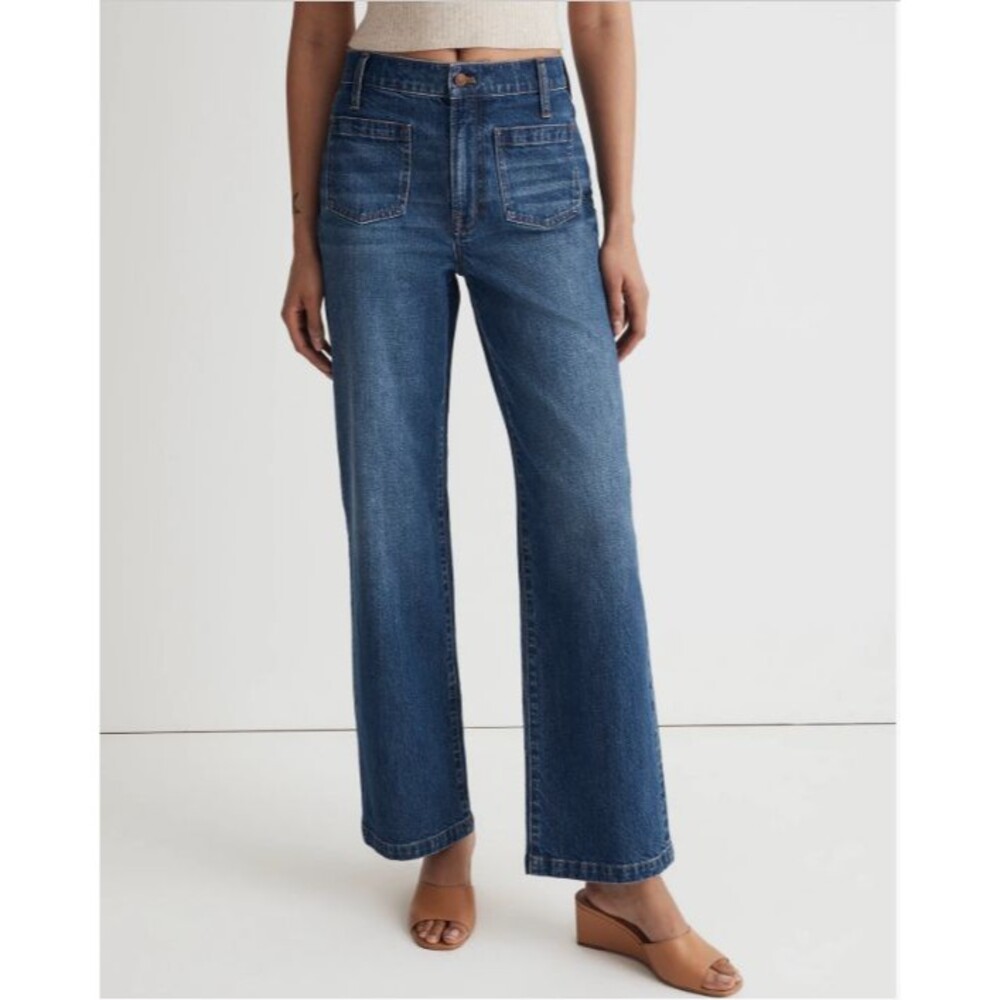 Madewell Classic Blue Wide Leg Jeans